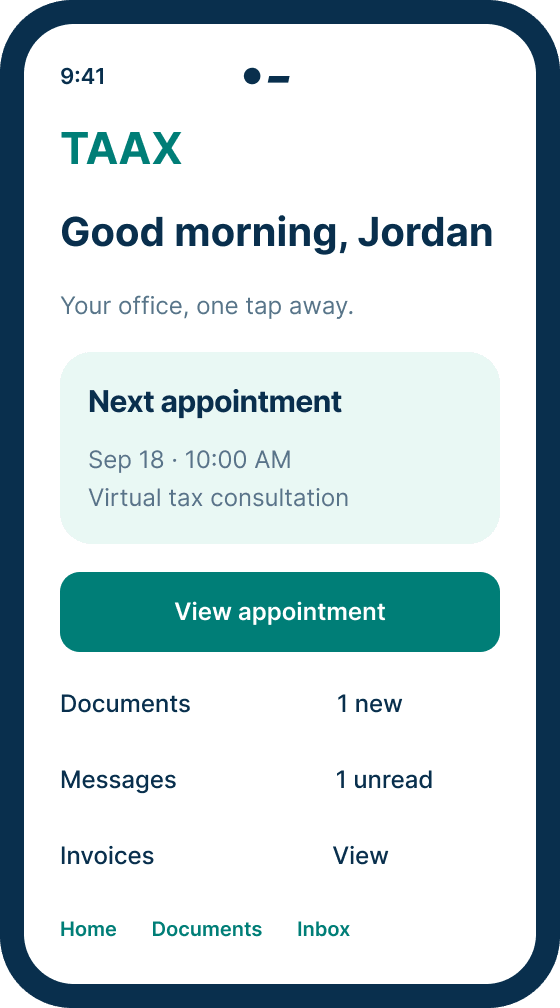 Client Portal customer app